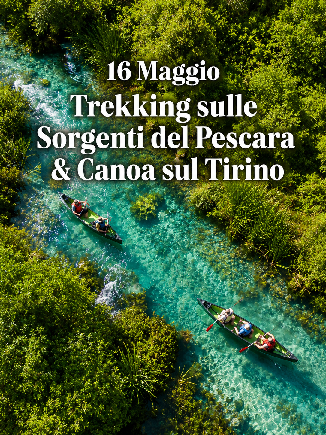 🌊 un Viaggio nell'acqua: Trekking sulle Sorgenti del Pescara & Canoa sul Tirino 🛶