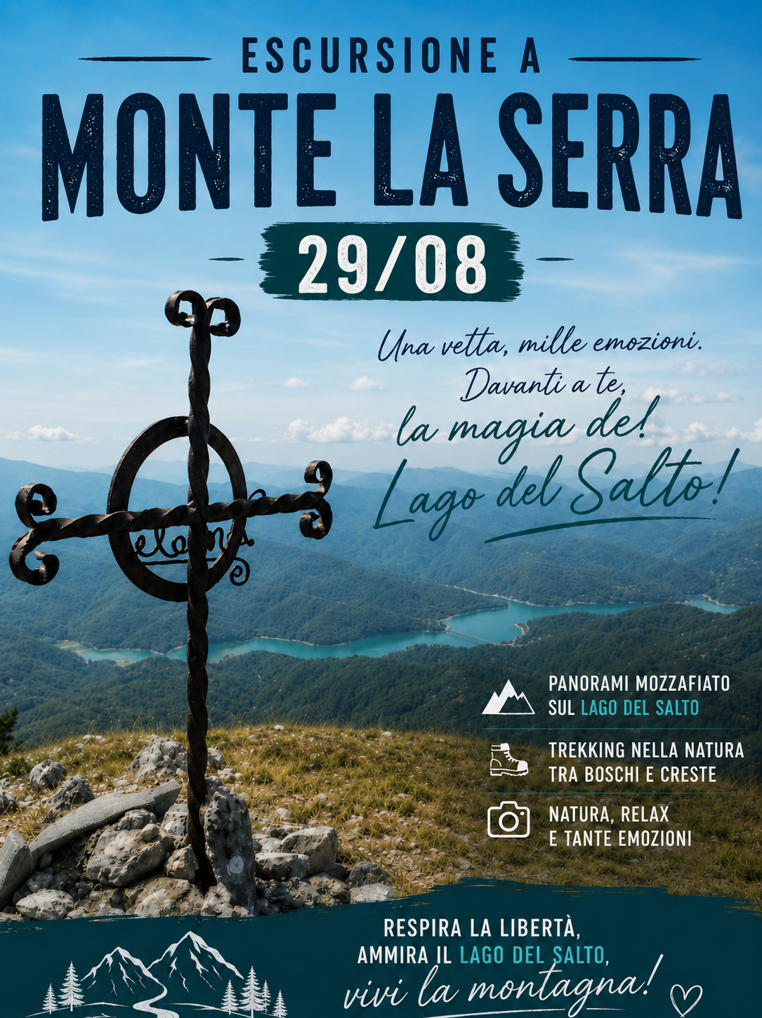 🏞️ Monte La Serra - Lago del Salto 💧✨