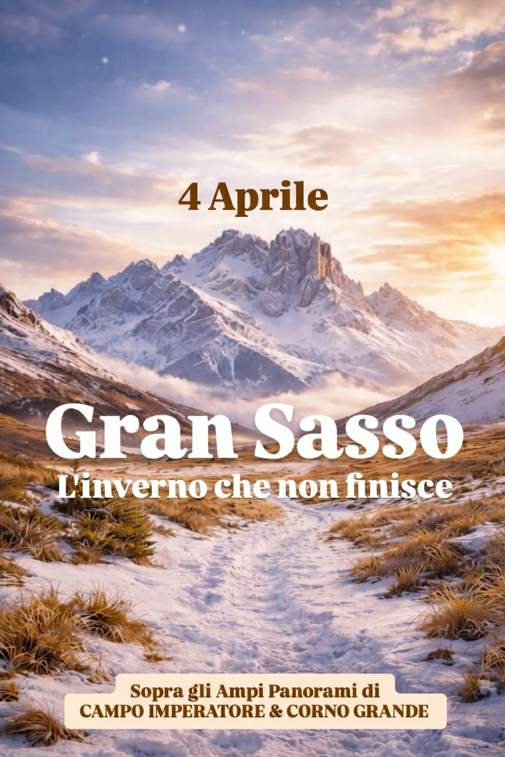 🏔️ Gran Sasso - L'inverno non finisce. Gli ampi panorami di Campo Imperatore e il Corno Grande ✨