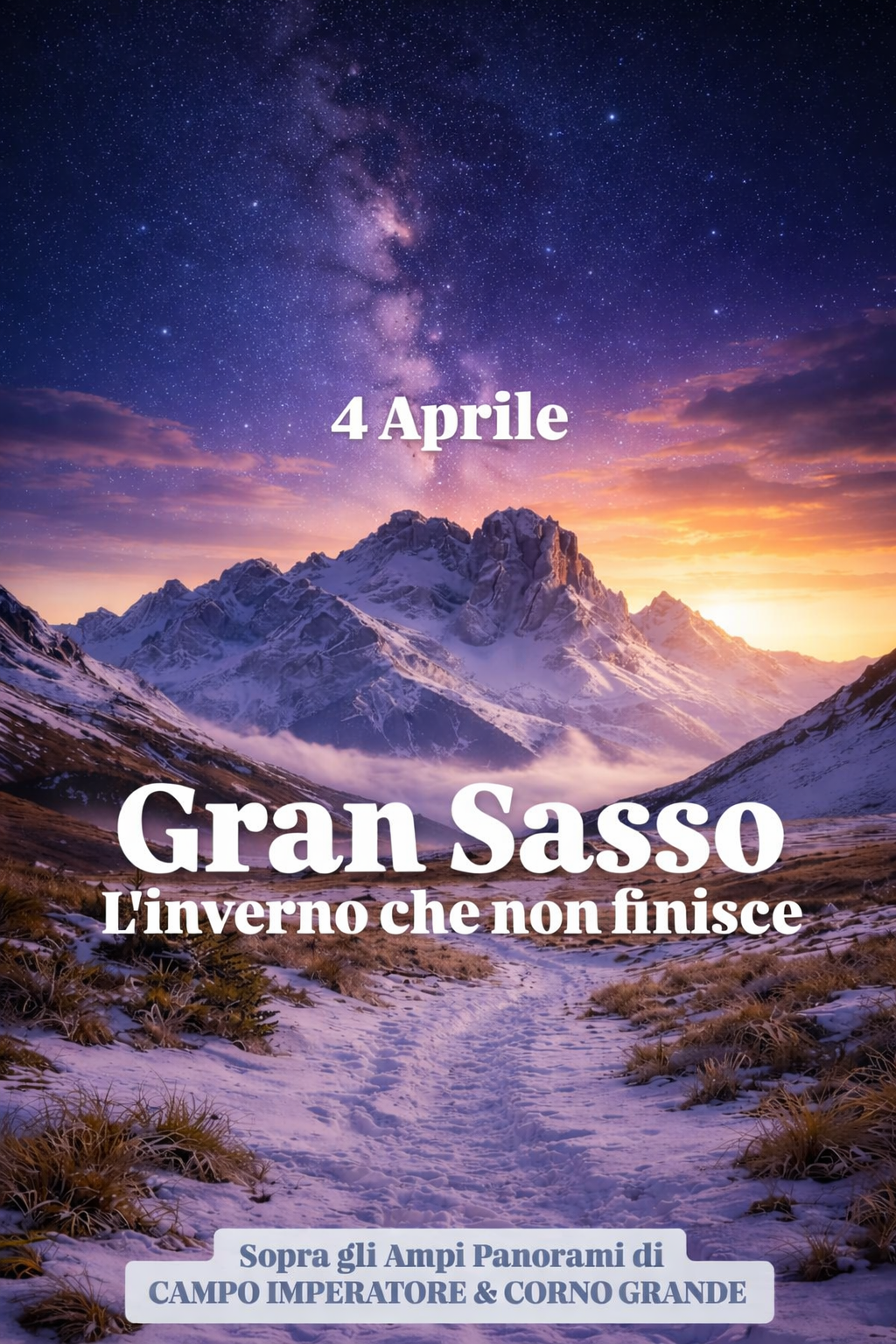 Campo Imperatore al tramonto, sotto le stelle ✨🌄