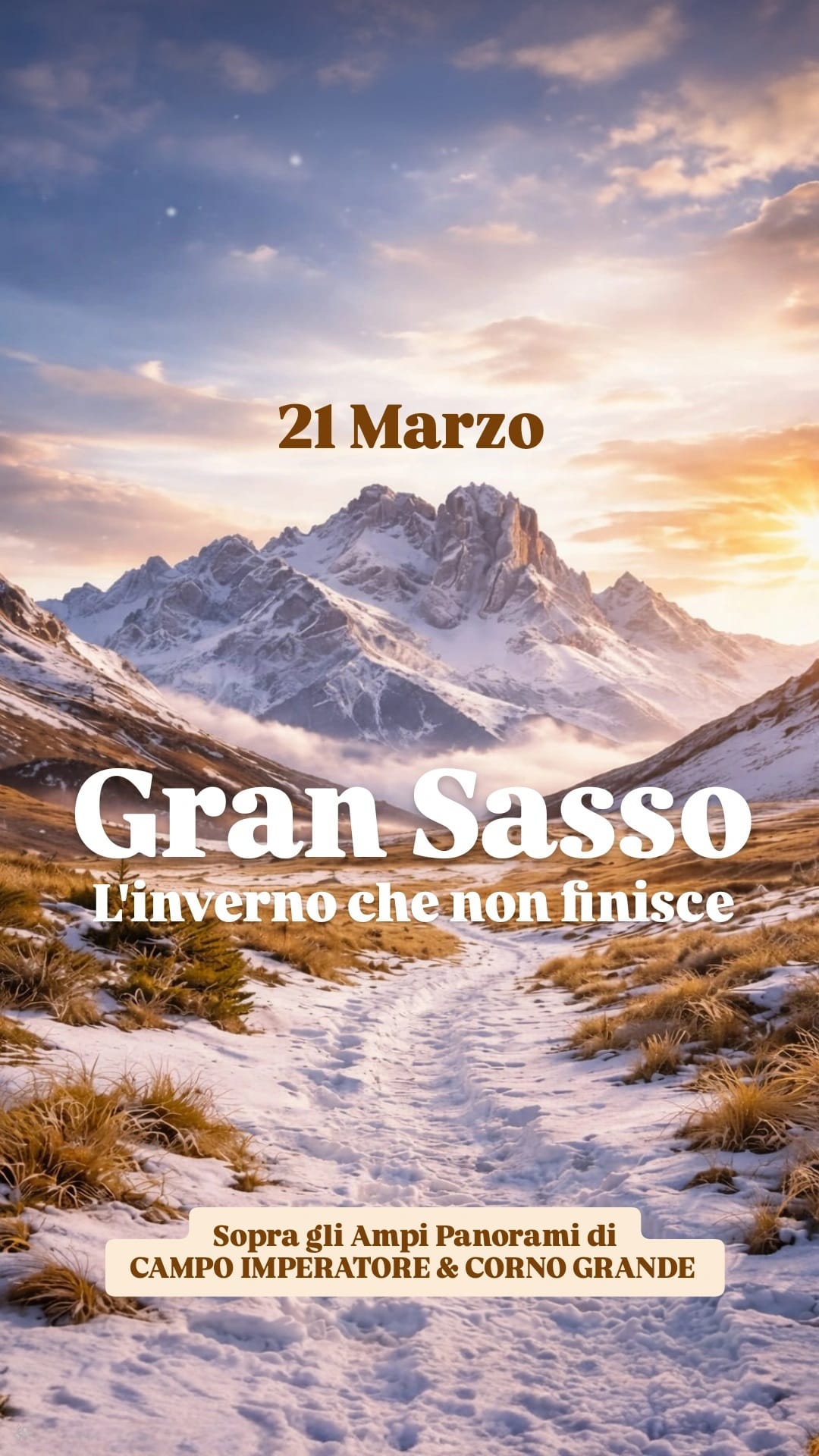 🏔️ Gran Sasso - L'inverno non finisce. Gli ampi panorami di Campo Imperatore e il Corno Grande ✨