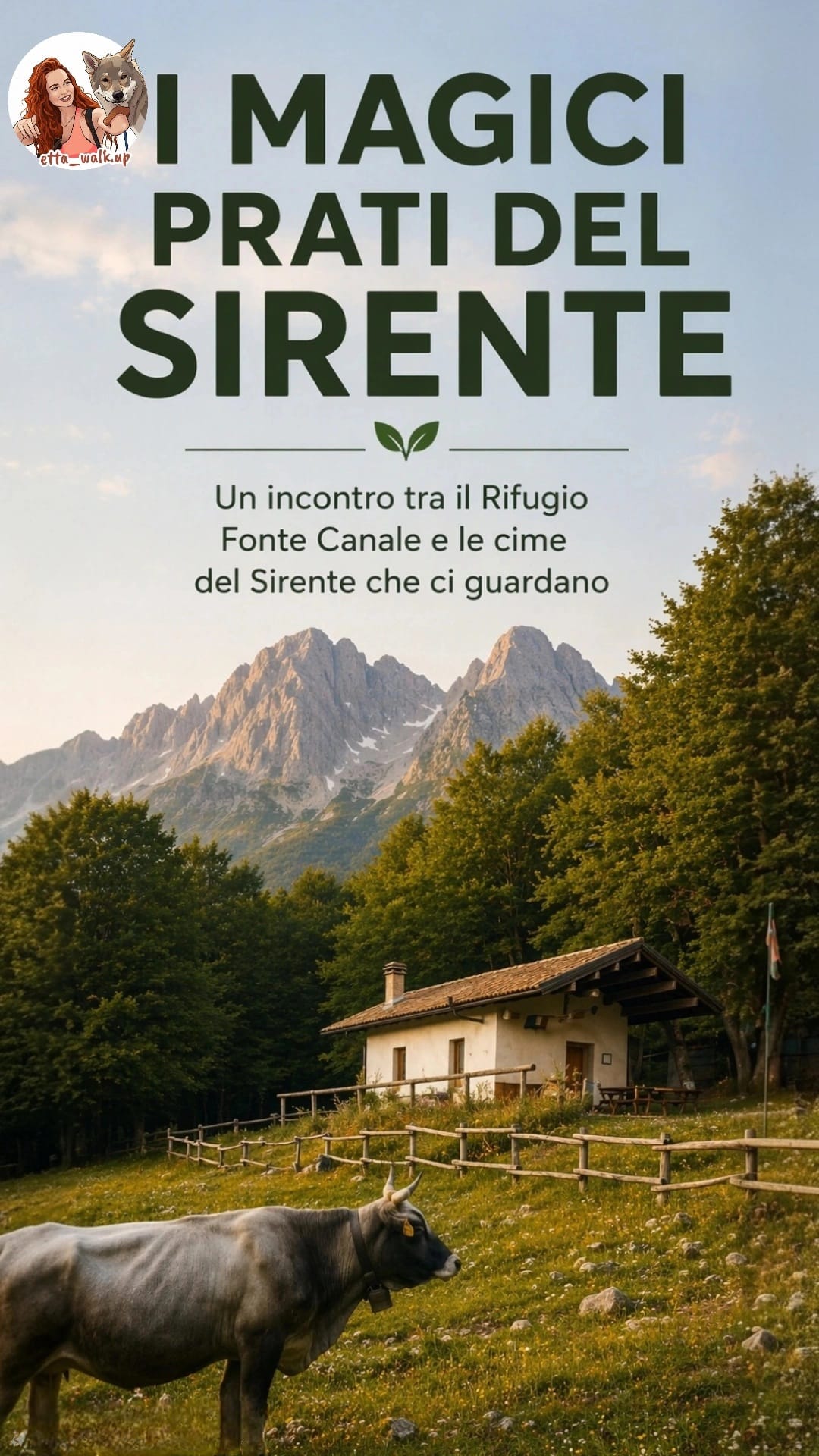 Tra la magia dei PRATI DEL SIRENTE - Rifugio Fonte Canale🏠