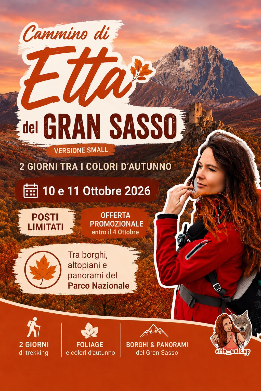 🍂 IL CAMMINO DI “ETTA” [VERSIONE SMALL] NELL’INCANTEVOLE PARCO NAZIONALE DEL GRAN SASSO🍁